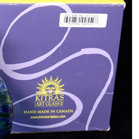 Kitras Art Glass Healing Scents From Heaven Handblown 4" Ornament Diffuser Oil - Picture 7 of 11